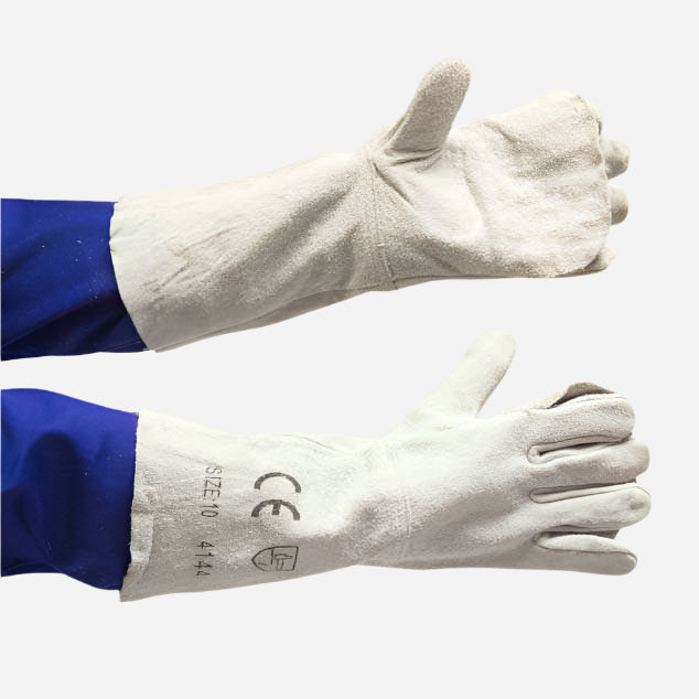 GRANGE APRON PALM LEATHER GLOVE - ELBOW LENGTH