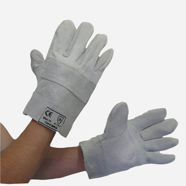 GRANGE CHROME LEATHER GLOVE - WRIST LENGTH