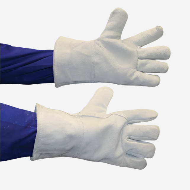 GRANGE WOOL-LINED CHROME LEATHER COLD STORAGE GLOVE