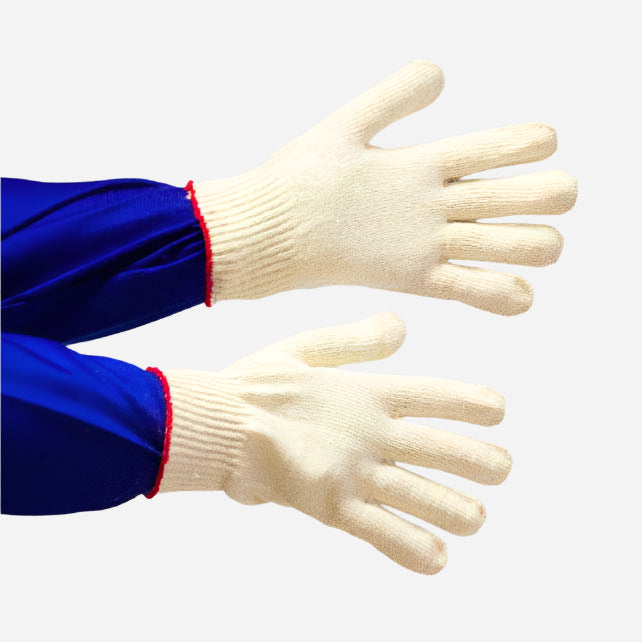 GRANGE FINE-KNIT COTTON CROCHET GLOVE - KNITWRIST