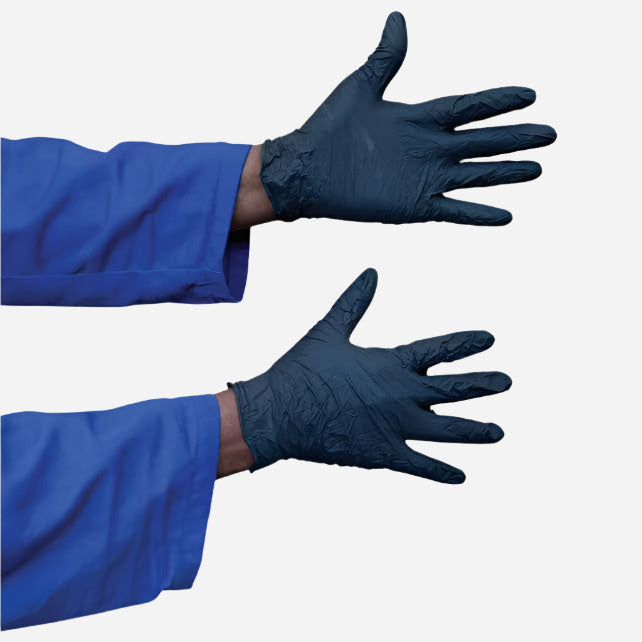 GRANGE DISPOSABLE NITRILE EXAMINATION GLOVE - NAVY NON-POWDERED