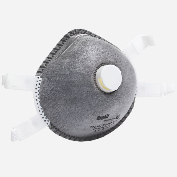 DROMEX VALVED DISPOSABLE ACTIVE CARBON MOULDED FFP2 MASK