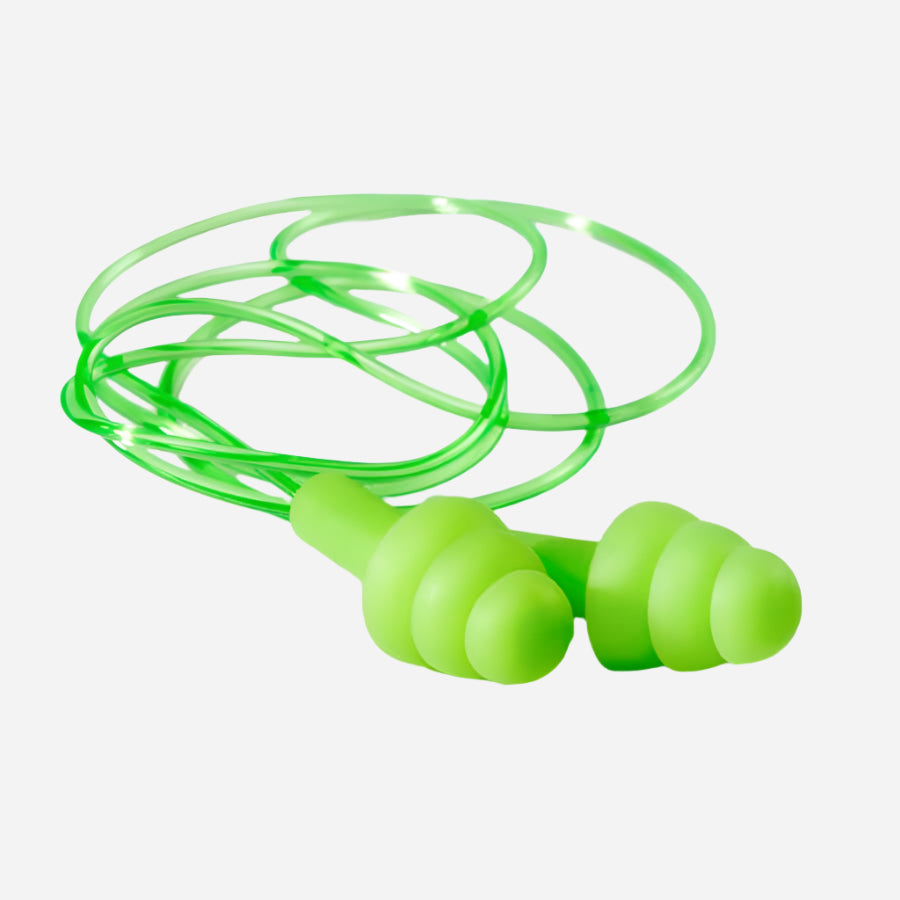 DROMEX GREEN CORDED EAR PLUGS