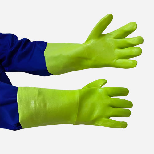 GRANGE PVC MEDIUM WEIGHT GLOVE - GREEN 38CM