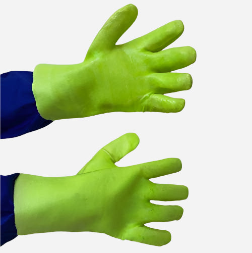 GRANGE PVC MEDIUM WEIGHT GLOVE - GREEN 27CM