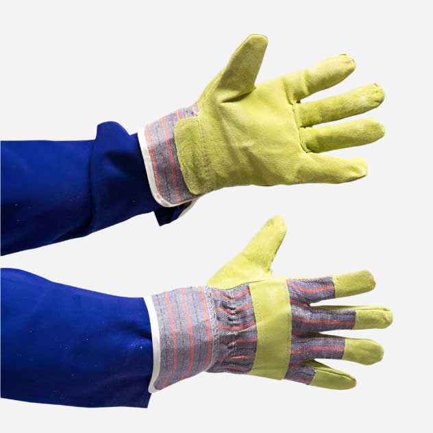 GRANGE CANDY-STRIPE PIGSKIN GLOVE - WRIST LENGTH